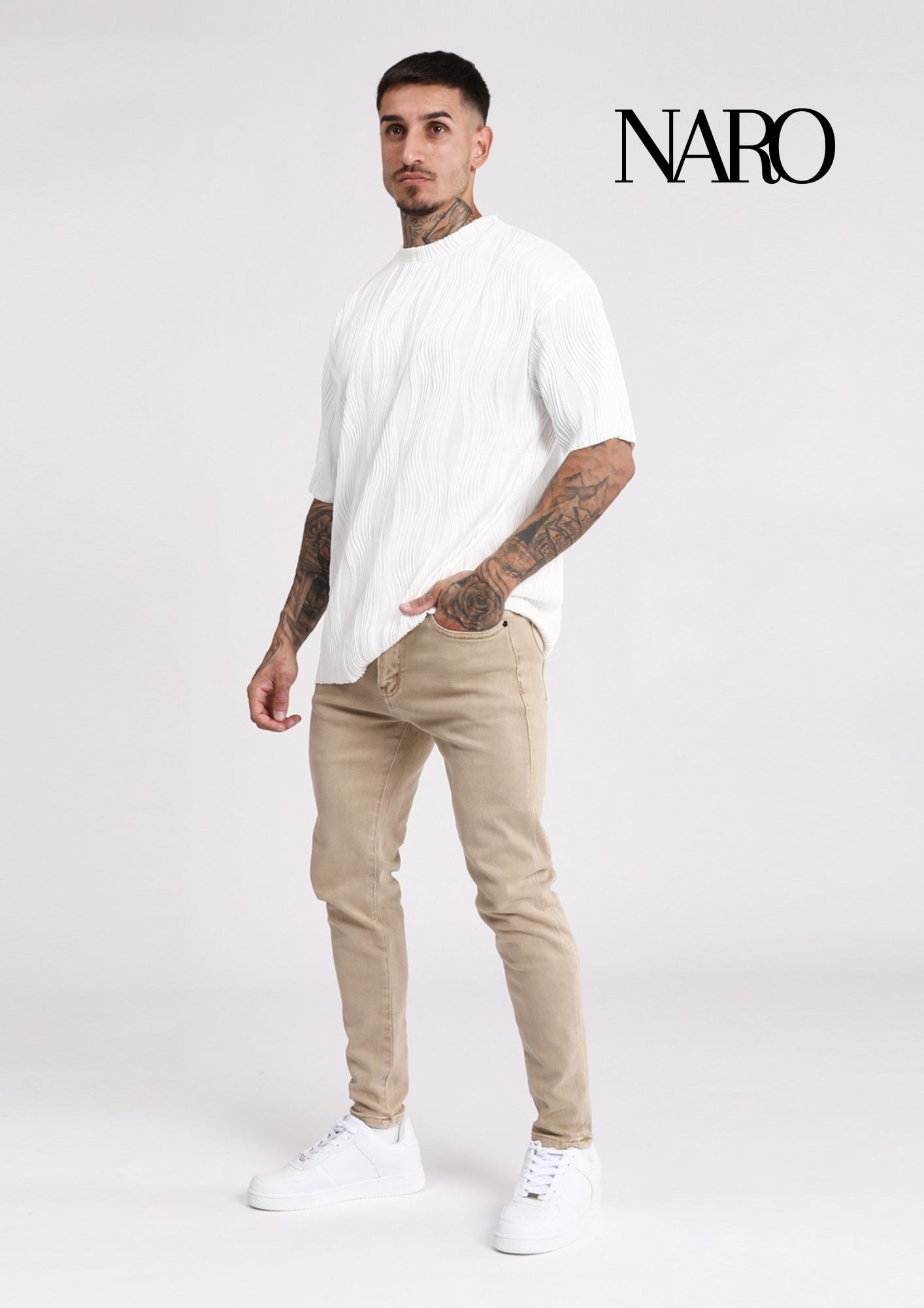 VAQUERO BEIGE SKINNY FIT