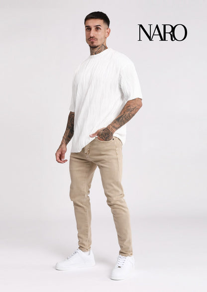 VAQUERO BEIGE SKINNY FIT