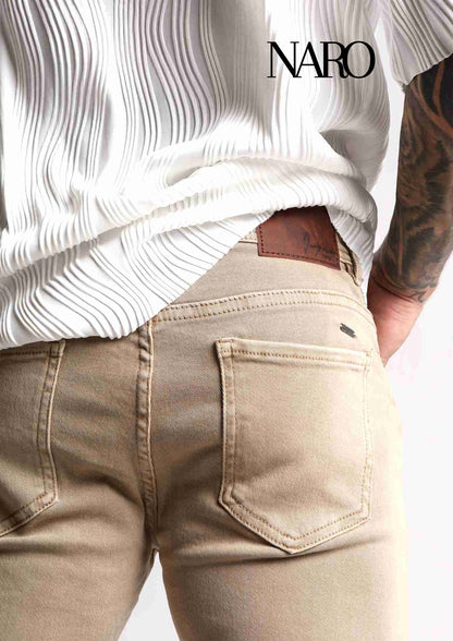 VAQUERO BEIGE SKINNY FIT