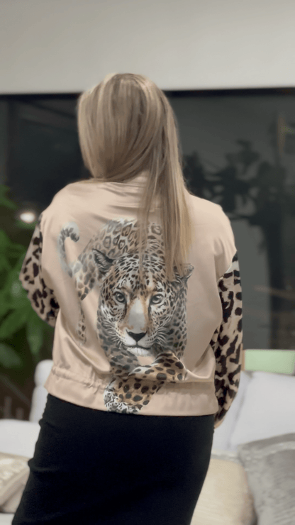 CHAQUETA LEOPARDO ELEGANTE