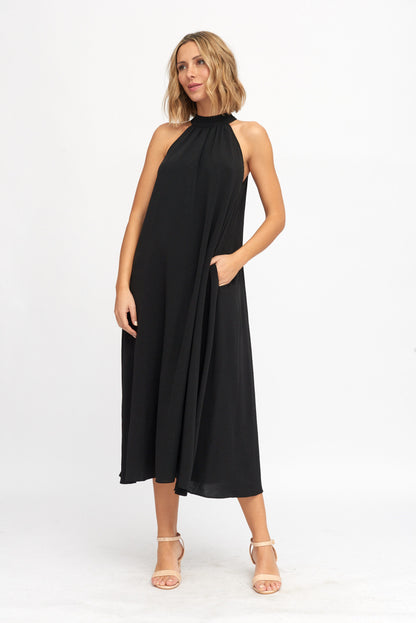 VESTIDO NEGRO CUELLO HALTER